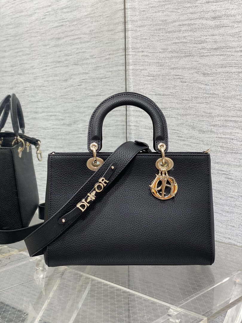Dior Medium Lady D-Sire My ABCDior Bag M1151 Black Bull Leather - Default Title - View 2