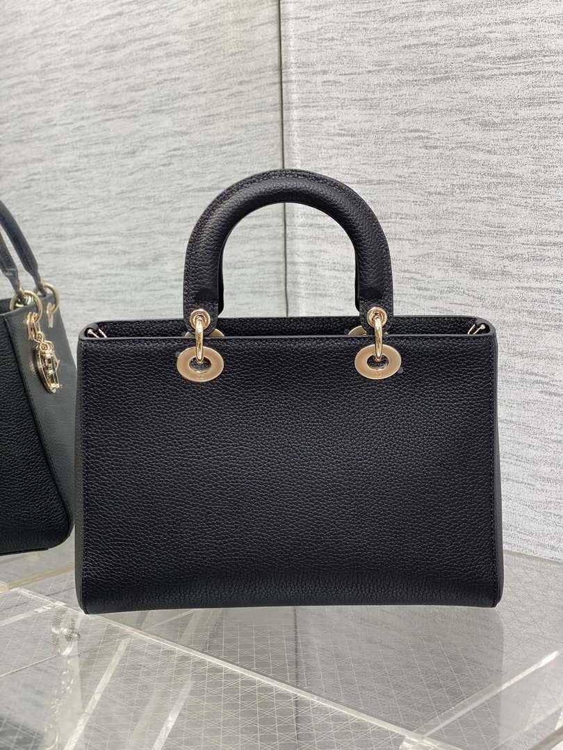 Dior Medium Lady D-Sire My ABCDior Bag M1151 Black Bull Leather - Default Title - View 3