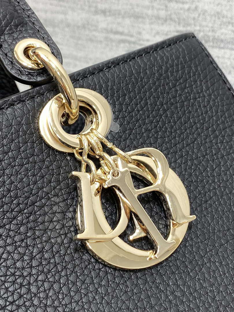 Dior Medium Lady D-Sire My ABCDior Bag M1151 Black Bull Leather - Default Title - View 8