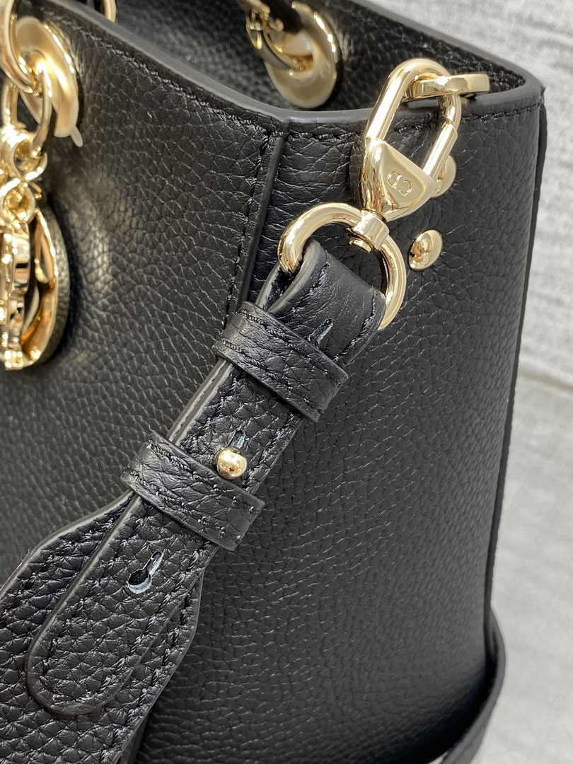 Dior Medium Lady D-Sire My ABCDior Bag M1151 Black Bull Leather - Default Title - View 9