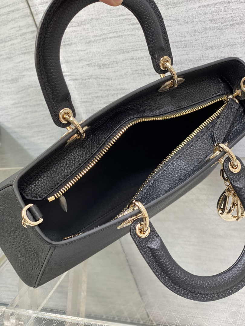 Dior Medium Lady D-Sire My ABCDior Bag M1151 Black Bull Leather - Default Title - View 6