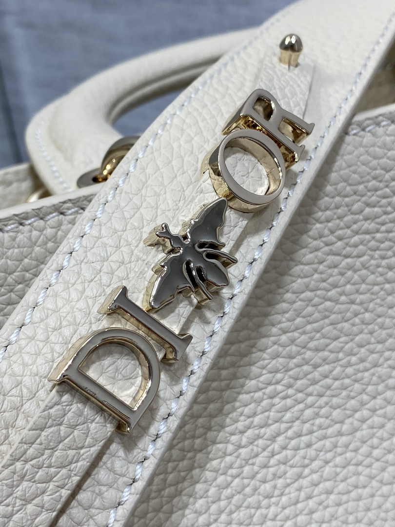 Dior Medium Lady D-Sire My ABCDior Bag M1151 Beige Bull Leather - Default Title - View 8