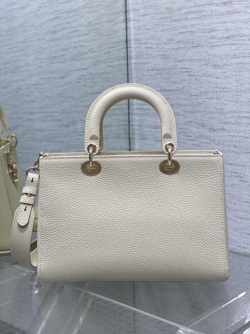 Dior Medium Lady D-Sire My ABCDior Bag M1151 Beige Bull Leather - Default Title - View 3