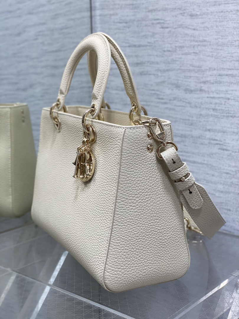 Dior Medium Lady D-Sire My ABCDior Bag M1151 Beige Bull Leather - Default Title - View 4