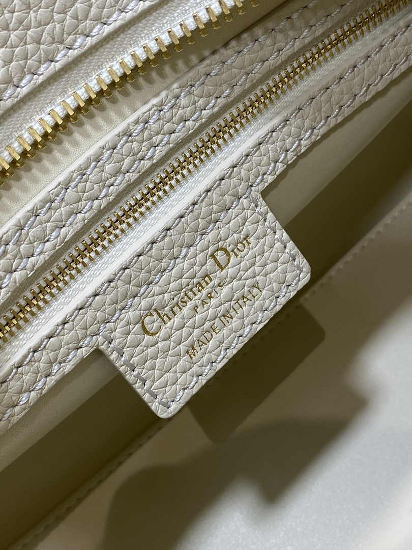 Dior Medium Lady D-Sire My ABCDior Bag M1151 Beige Bull Leather - Default Title - View 7
