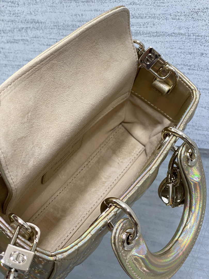 Dior Micro Lady D-Joy Bag S0910 Gold Cannage Lambskin E500 - Default Title - View 6