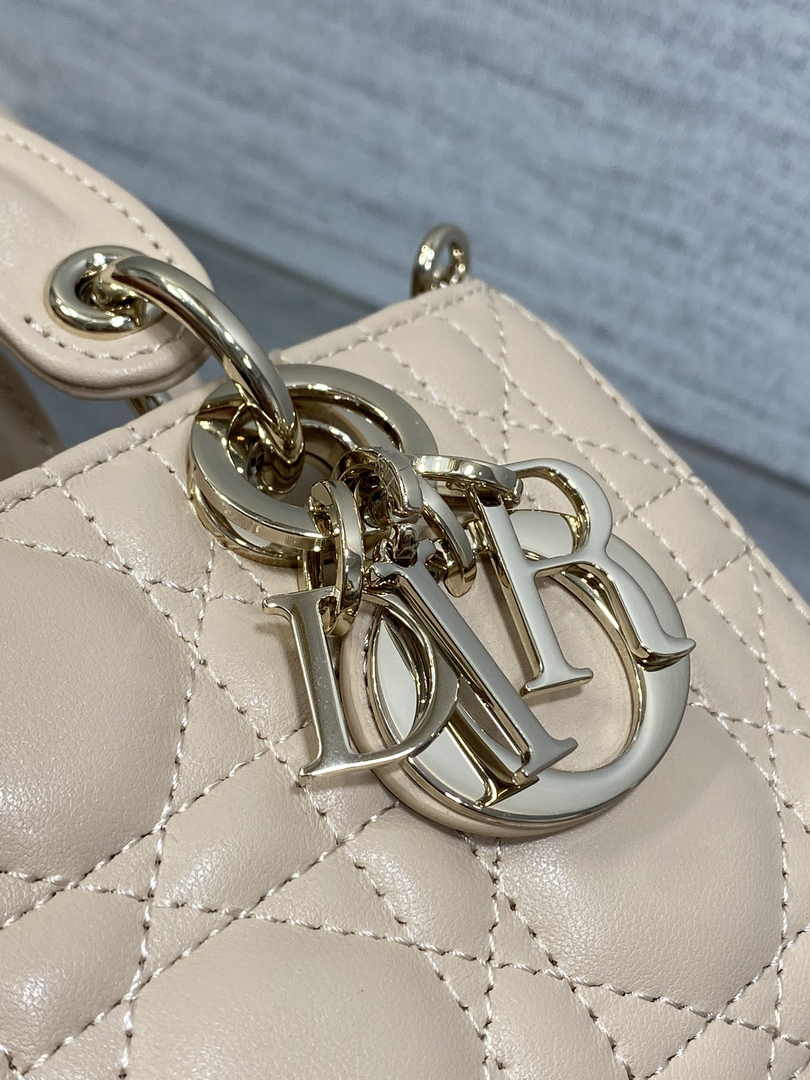 Dior Micro Lady D-Joy Bag S0910 Apricot Cannage Lambskin E501 - Default Title - View 9