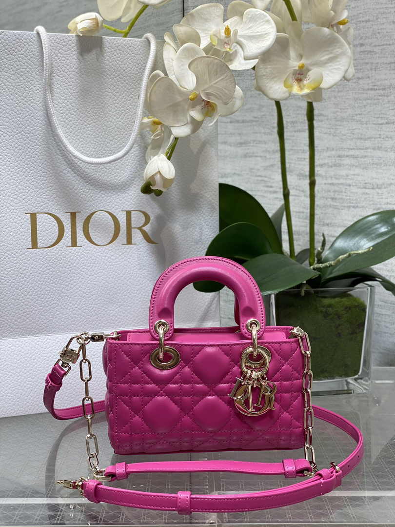 Dior Micro Lady D-Joy Bag S0910 Plum Cannage Lambskin E503 - Default Title - View 1
