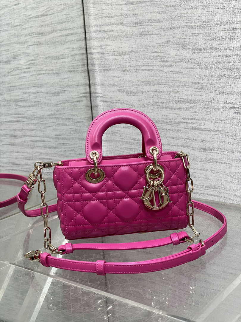 Dior Micro Lady D-Joy Bag S0910 Plum Cannage Lambskin E503 - Default Title - View 2