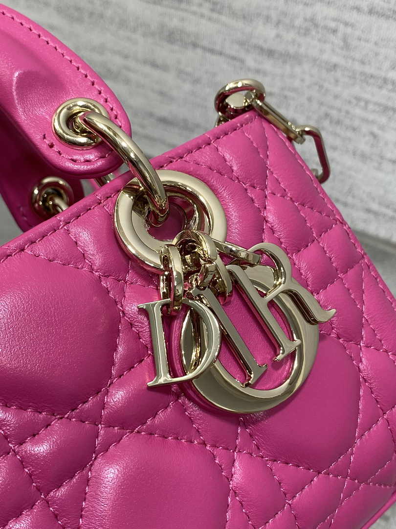 Dior Micro Lady D-Joy Bag S0910 Plum Cannage Lambskin E503 - Default Title - View 3