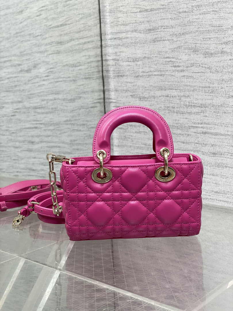 Dior Micro Lady D-Joy Bag S0910 Plum Cannage Lambskin E503 - Default Title - View 5