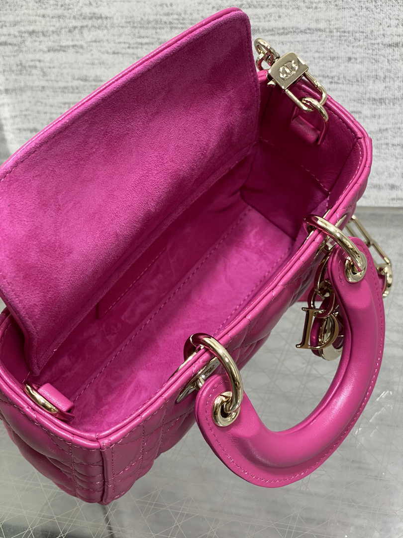 Dior Micro Lady D-Joy Bag S0910 Plum Cannage Lambskin E503 - Default Title - View 8