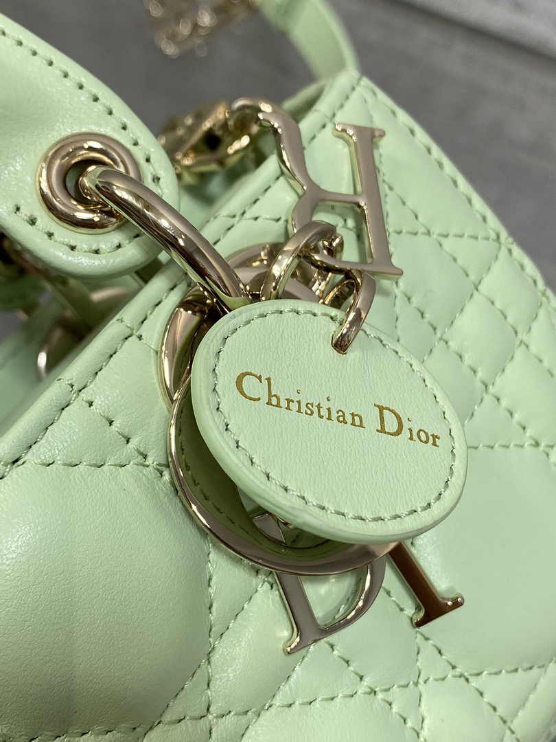 Dior Micro Lady D-Joy Bag S0910 Green Cannage Lambskin E506 - Default Title - View 8