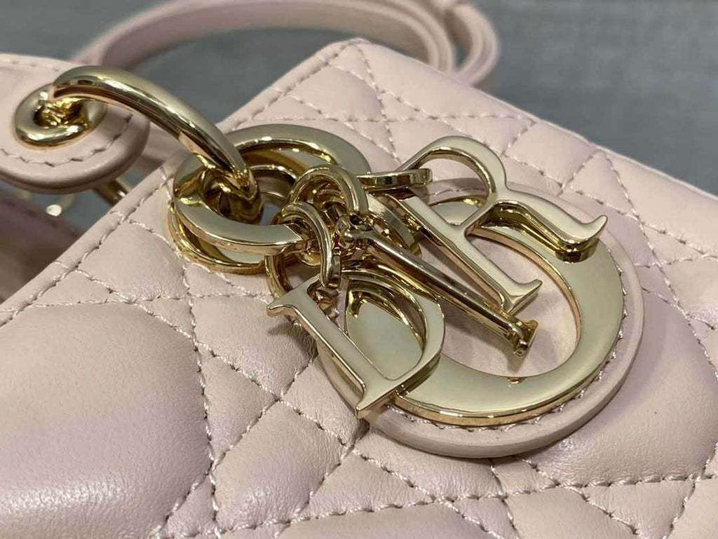 Dior Micro Lady D-Joy Bag S0910 Light Pink Cannage Lambskin E507 - Default Title - View 8