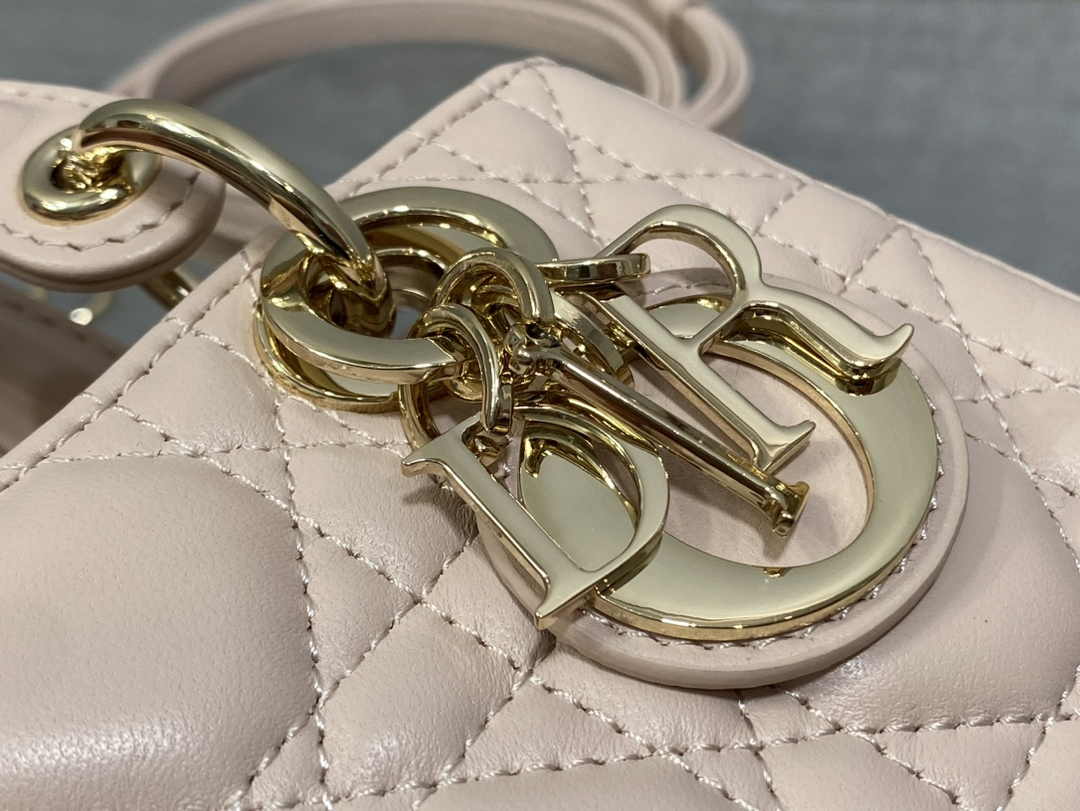 Dior Micro Lady D-Joy Bag S0910 Light Pink Cannage Lambskin E507 - Default Title - View 8