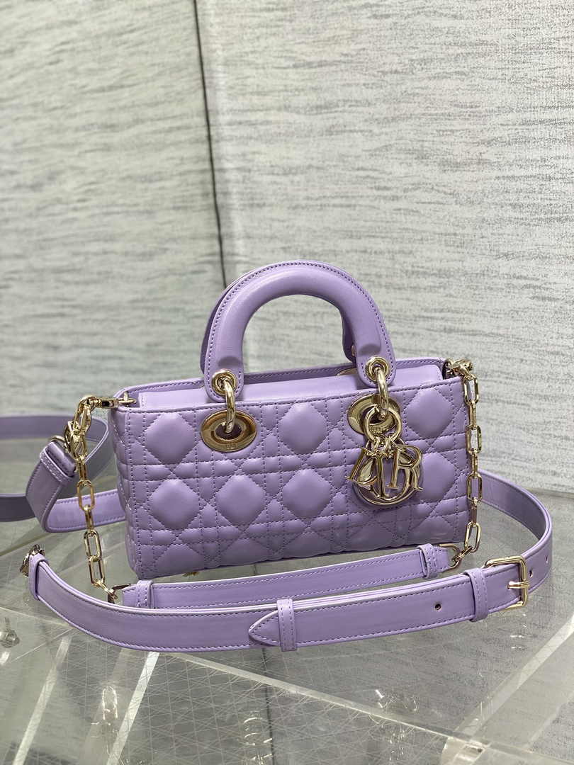 Dior Micro Lady D-Joy Bag S0910 Light Purple Cannage Lambskin E508 - Default Title - View 2