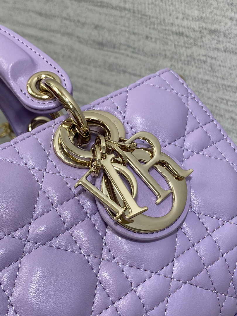 Dior Micro Lady D-Joy Bag S0910 Light Purple Cannage Lambskin E508 - Default Title - View 8