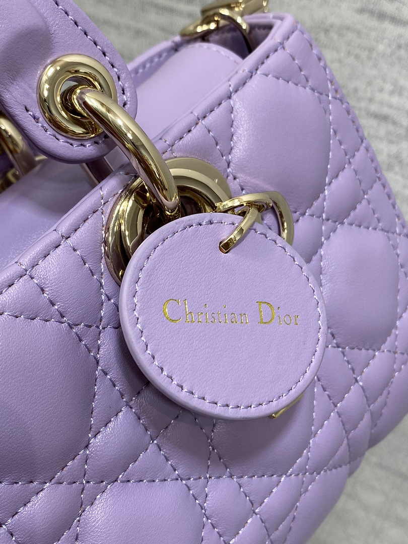 Dior Micro Lady D-Joy Bag S0910 Light Purple Cannage Lambskin E508 - Default Title - View 9