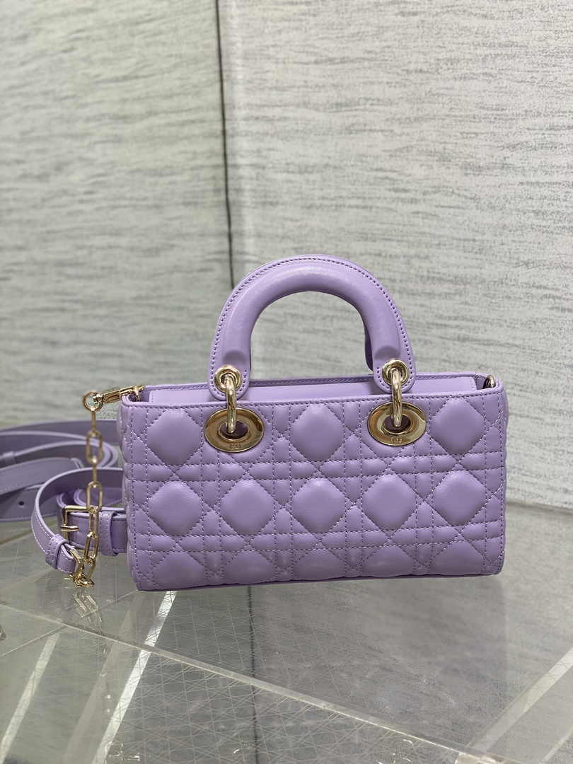 Dior Micro Lady D-Joy Bag S0910 Light Purple Cannage Lambskin E508 - Default Title - View 4