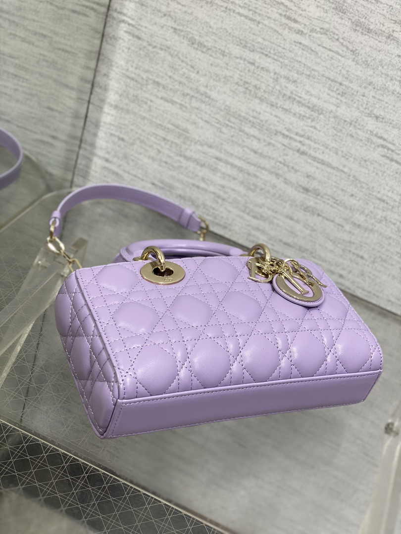 Dior Micro Lady D-Joy Bag S0910 Light Purple Cannage Lambskin E508 - Default Title - View 5