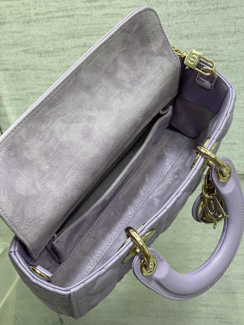 Dior Micro Lady D-Joy Bag S0910 Light Purple Cannage Lambskin E508 - Default Title - View 6