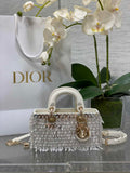 Dior Micro Lady D-Joy Bag S0910 White Cannage Lambskin - Default Title - View 1