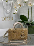 Dior Micro Lady D-Joy Bag S0910 Gold Cannage Lambskin - Default Title - View 1