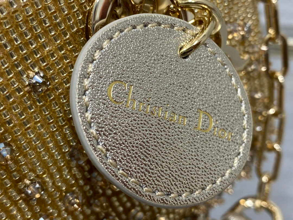 Dior Micro Lady D-Joy Bag S0910 Gold Cannage Lambskin - Default Title - View 8