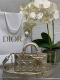 Dior Mini Lady D-Joy Bag - M0636 - Gold Cannage Lambskin - Default Title - View 1