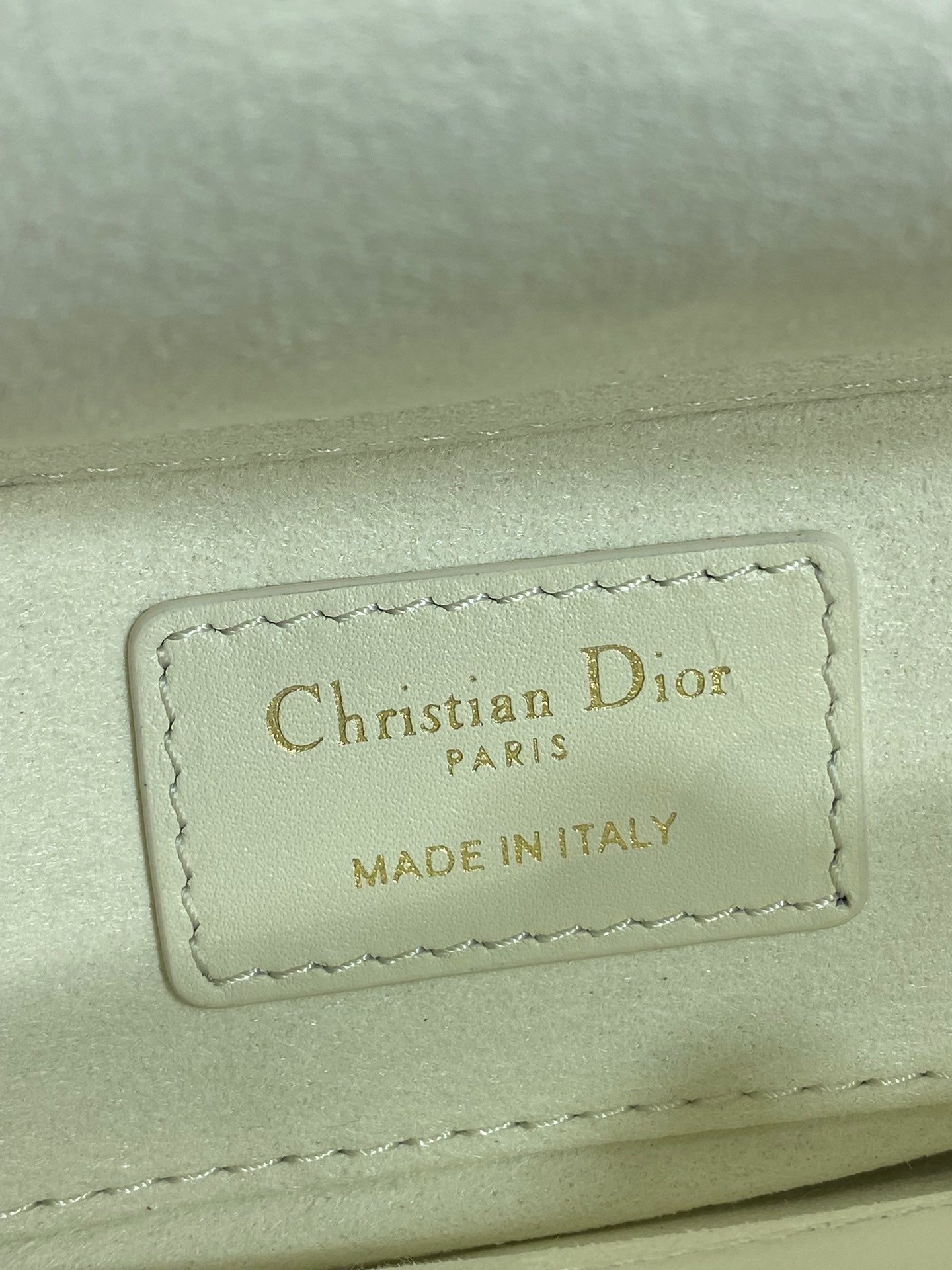 Dior Mini Lady D-Joy Bag - M0636 - White with Black Cannage Lambskin - Default Title - View 10