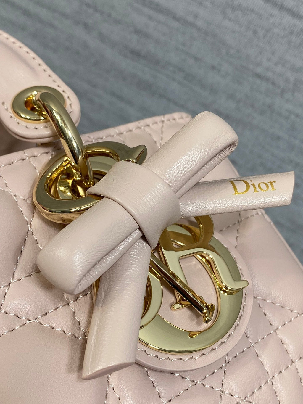 Dior Mini Lady D-Joy Bag - M0636 - Light Pink Cannage Lambskin - Default Title - View 9