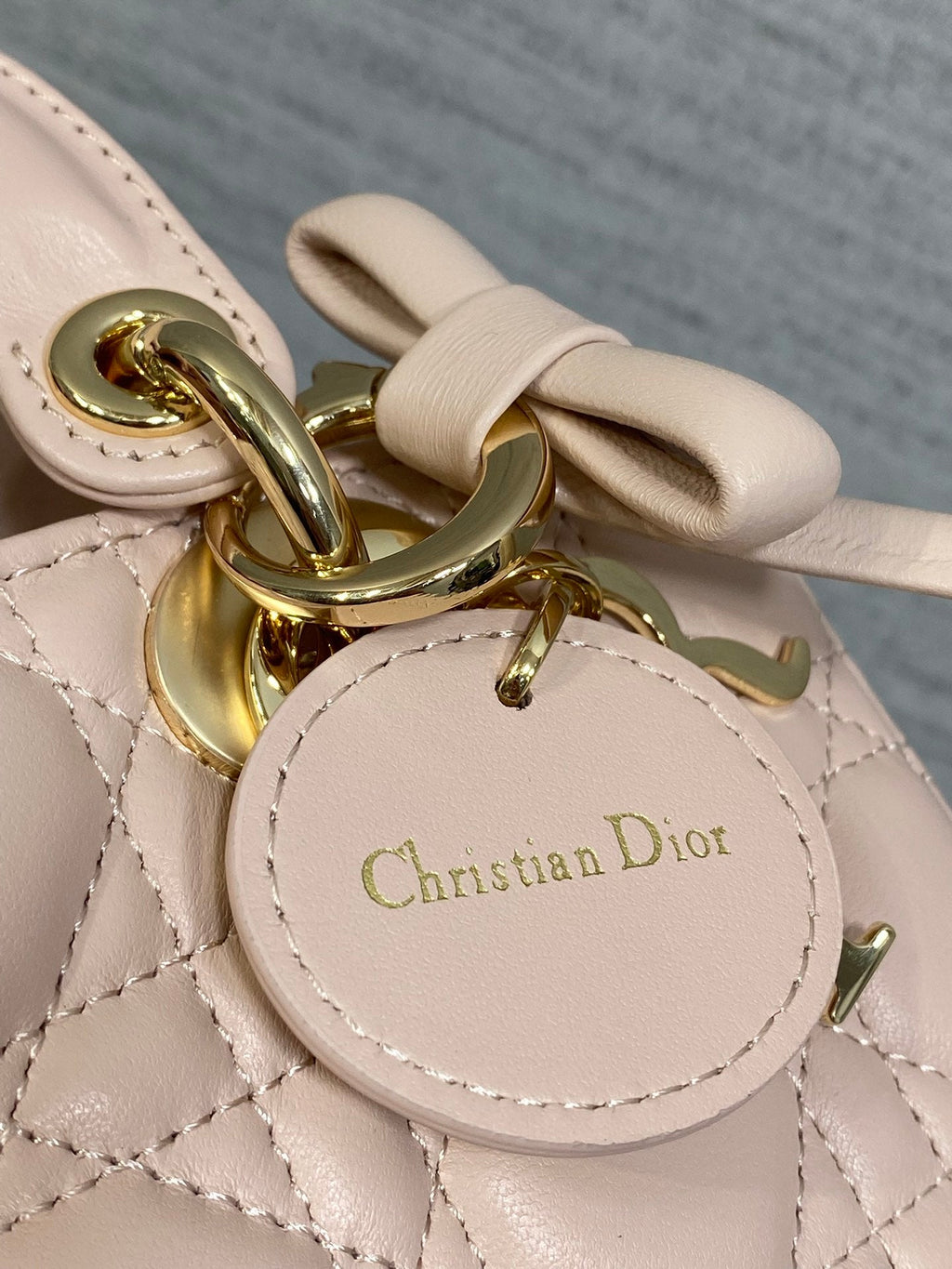 Dior Mini Lady D-Joy Bag - M0636 - Light Pink Cannage Lambskin - Default Title - View 8
