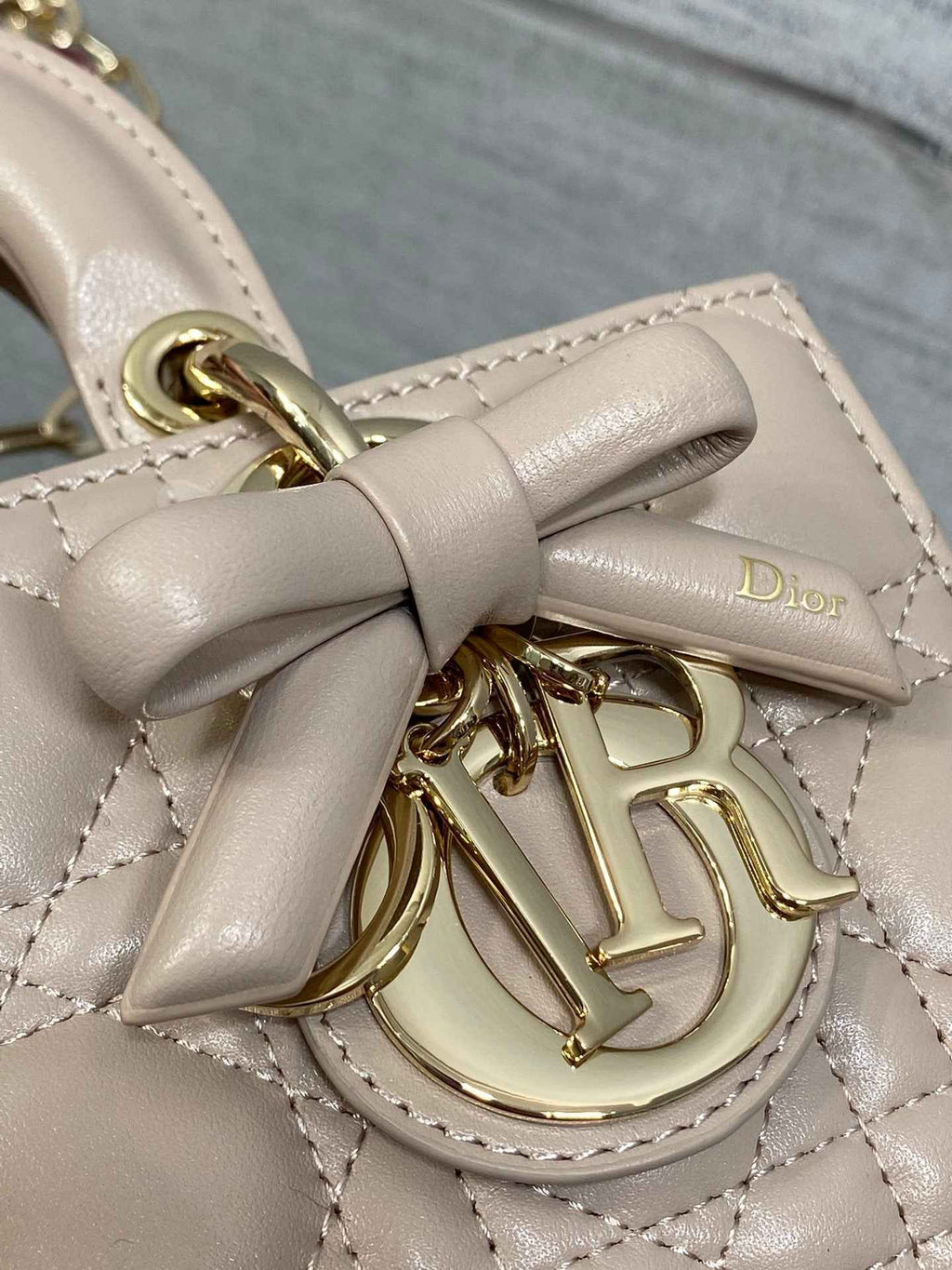 Dior Mini Lady D-Joy Bag - M0636 - Power Pink Cannage Lambskin - Default Title - View 4
