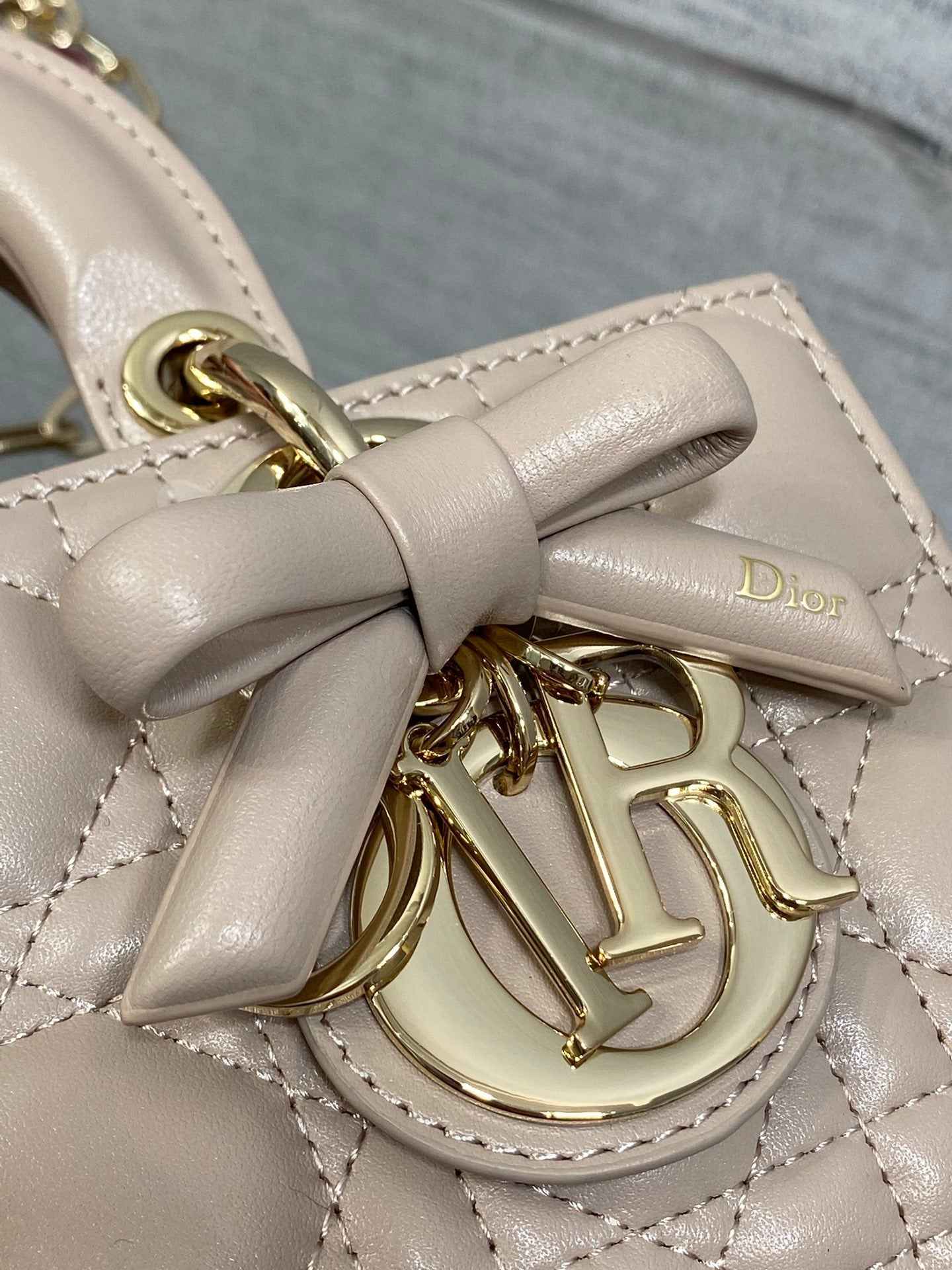 Dior Mini Lady D-Joy Bag - M0636 - Power Pink Cannage Lambskin - Default Title - View 4