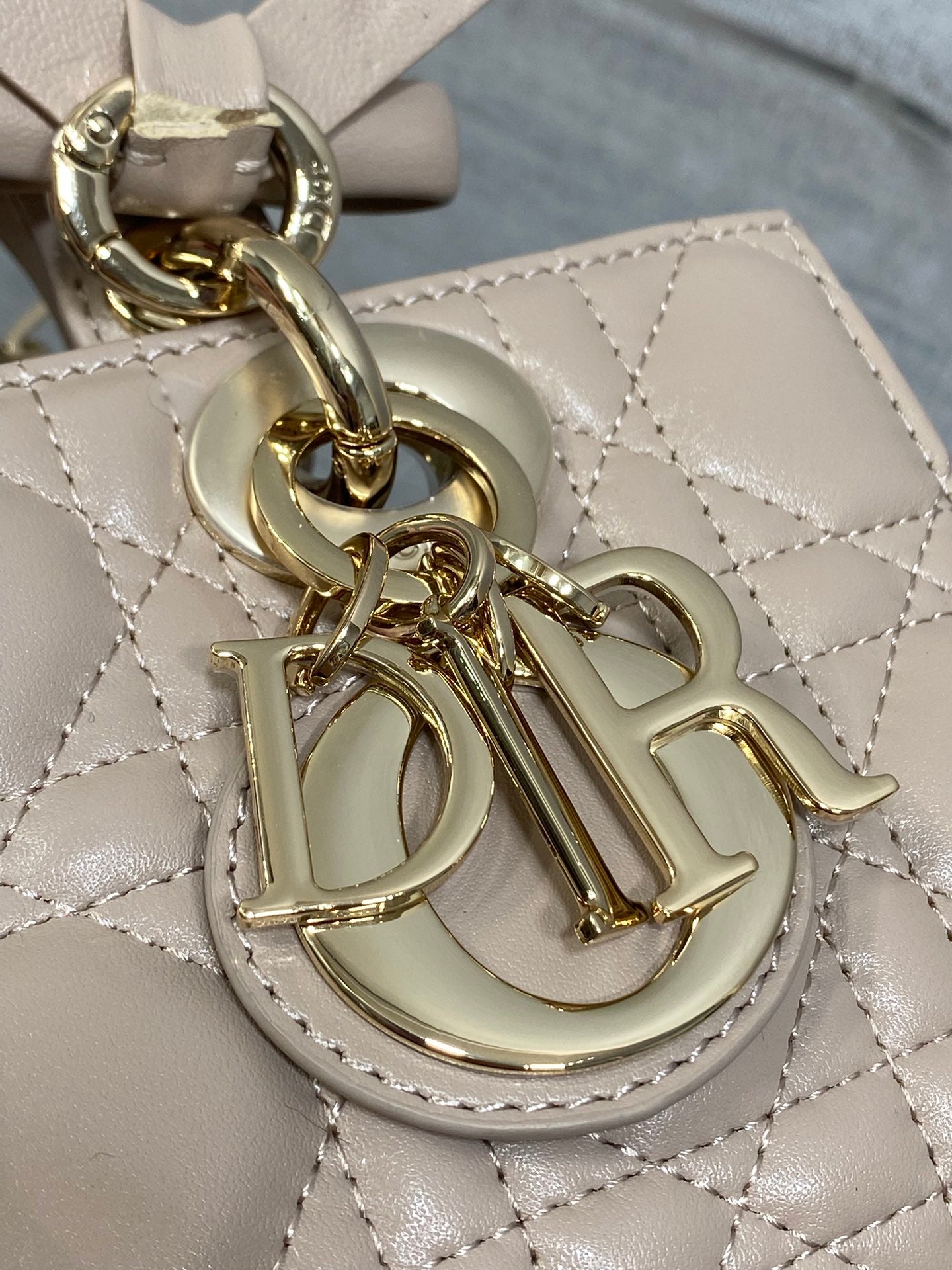 Dior Mini Lady D-Joy Bag - M0636 - Power Pink Cannage Lambskin - Default Title - View 5