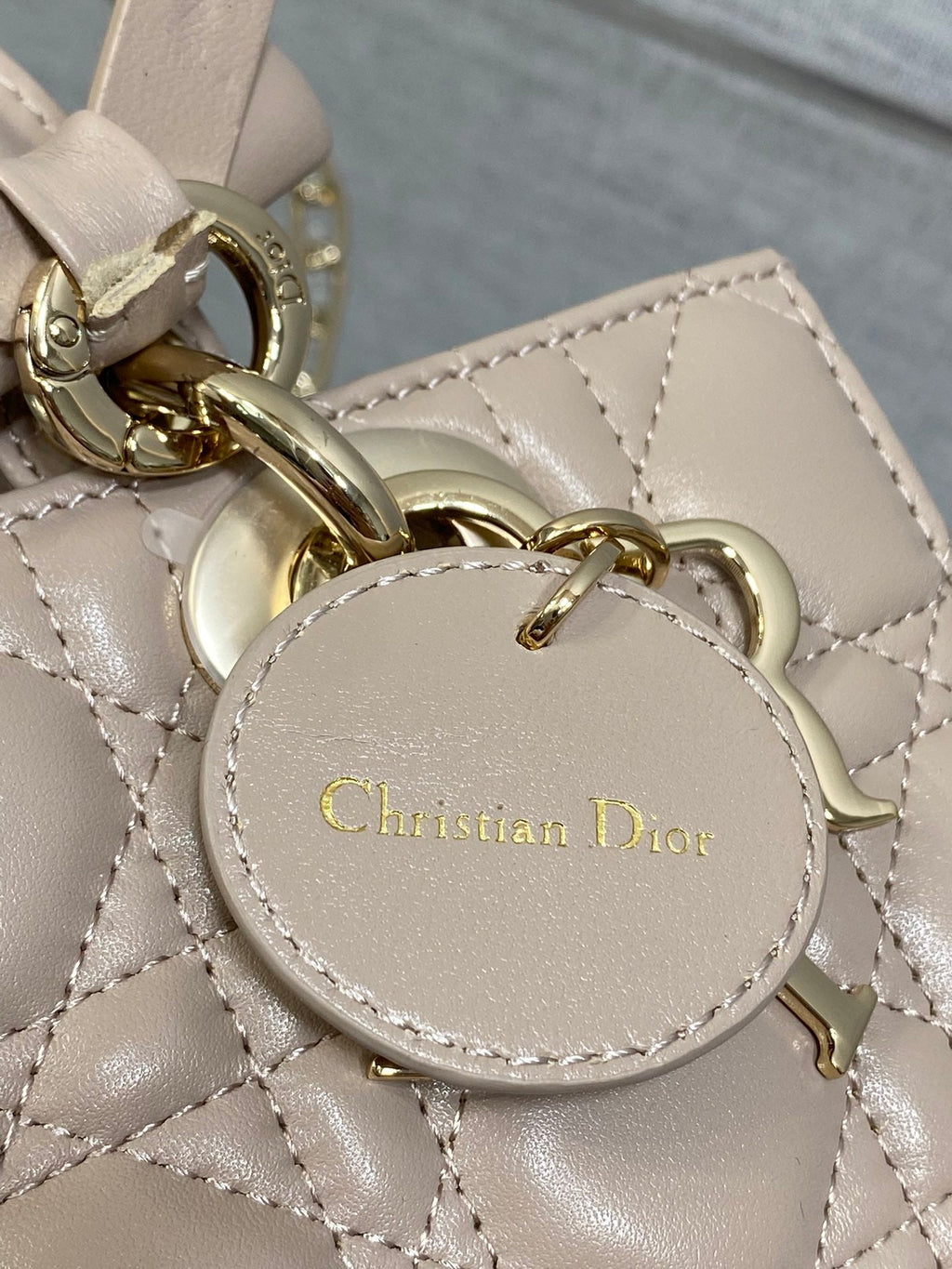 Dior Mini Lady D-Joy Bag - M0636 - Power Pink Cannage Lambskin - Default Title - View 6