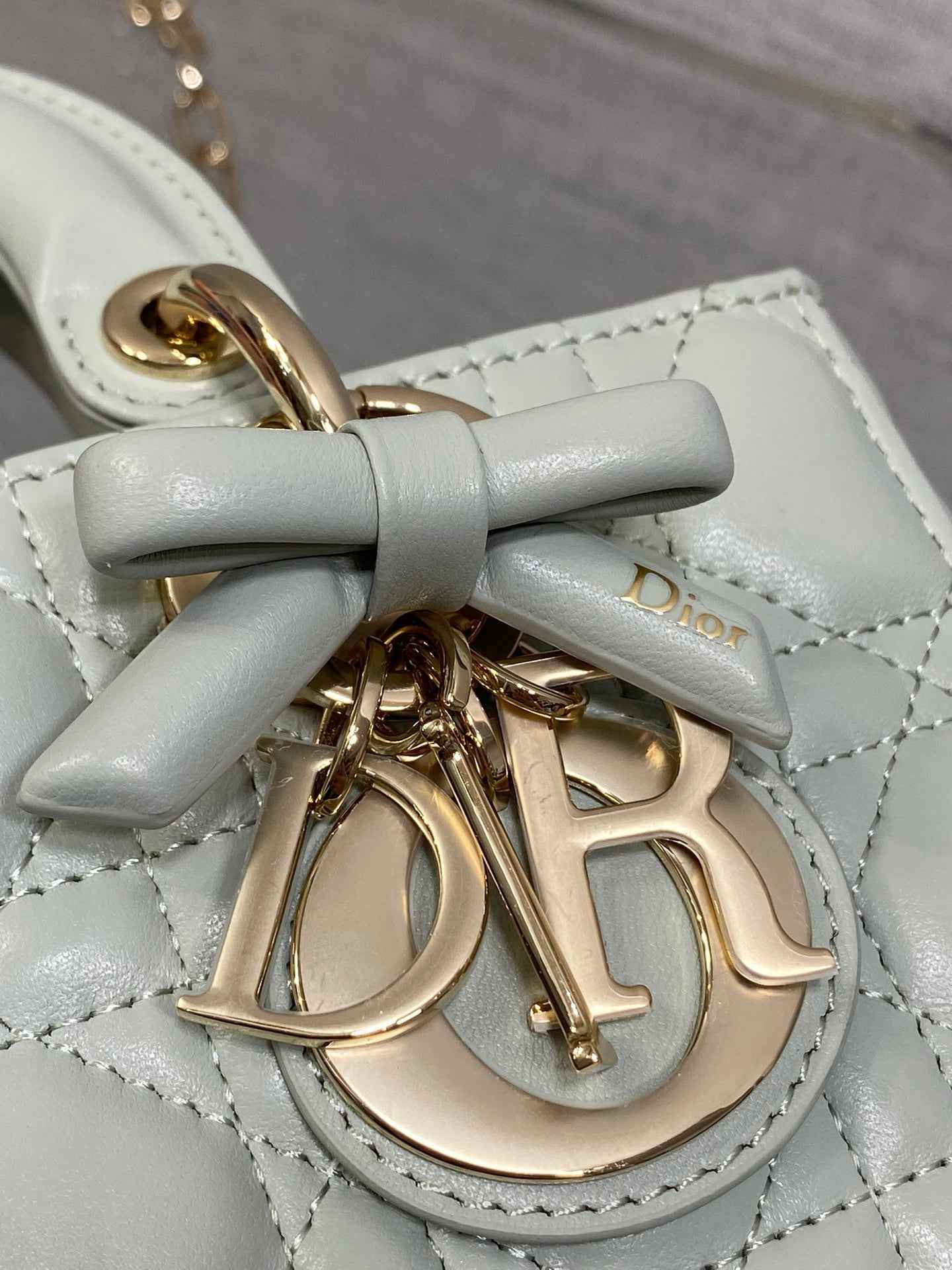 Dior Mini Lady D-Joy Bag - M0636 - Light Green Cannage Lambskin - Default Title - View 4