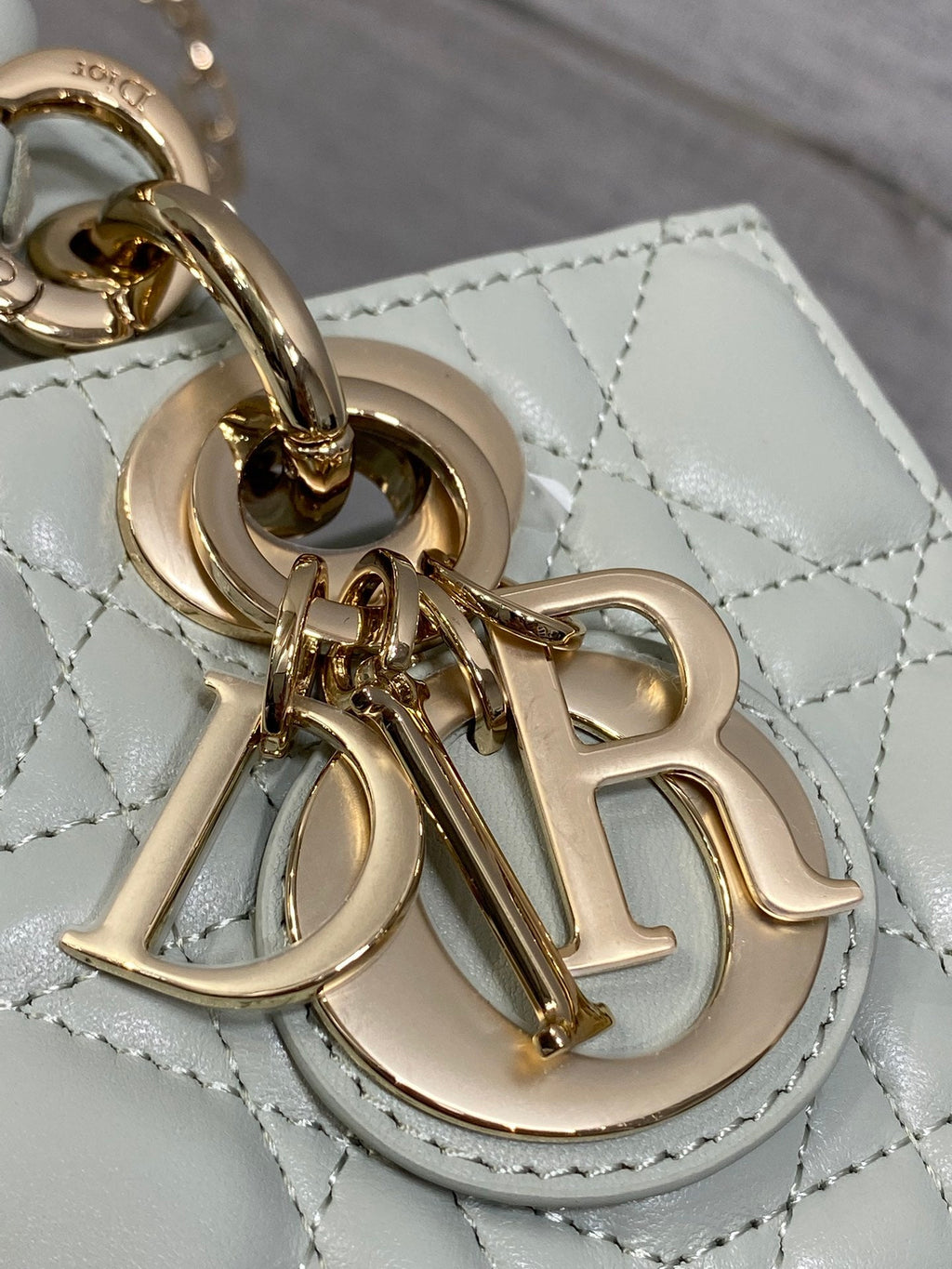 Dior Mini Lady D-Joy Bag - M0636 - Light Green Cannage Lambskin - Default Title - View 5