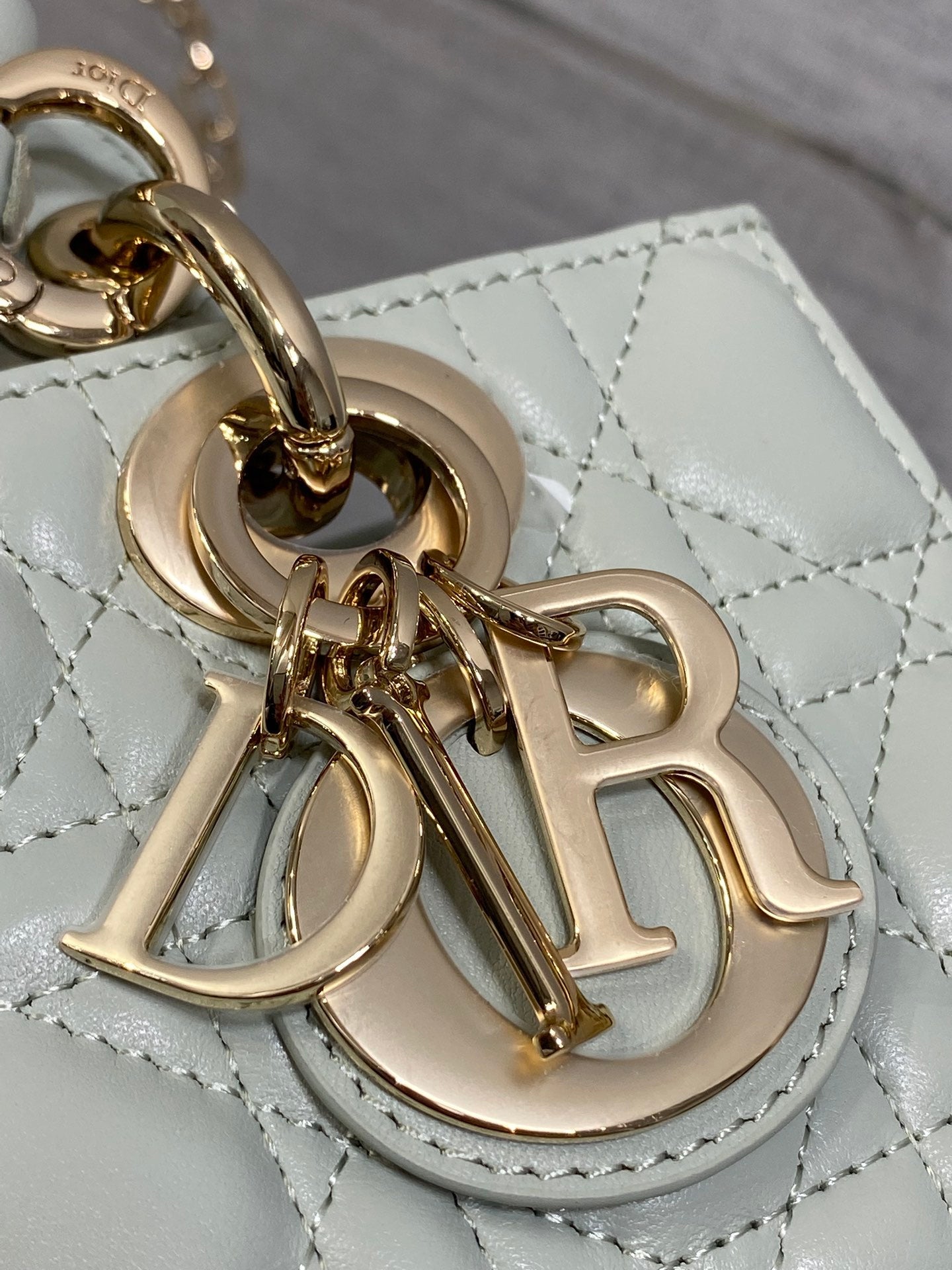Dior Mini Lady D-Joy Bag - M0636 - Light Green Cannage Lambskin - Default Title - View 5