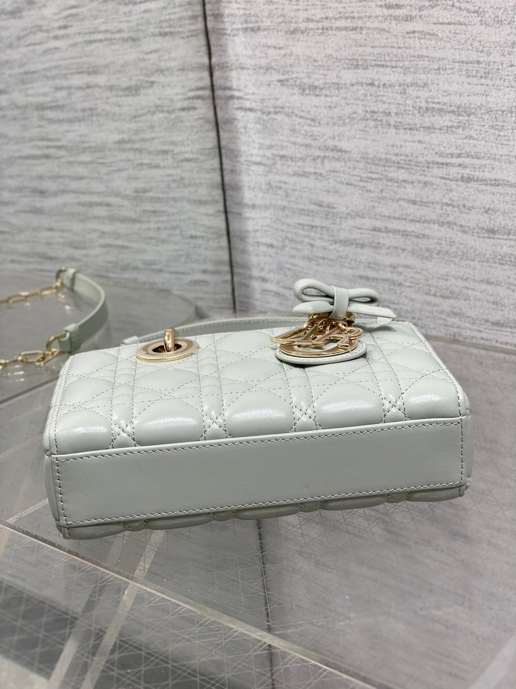 Dior Mini Lady D-Joy Bag - M0636 - Light Green Cannage Lambskin - Default Title - View 8