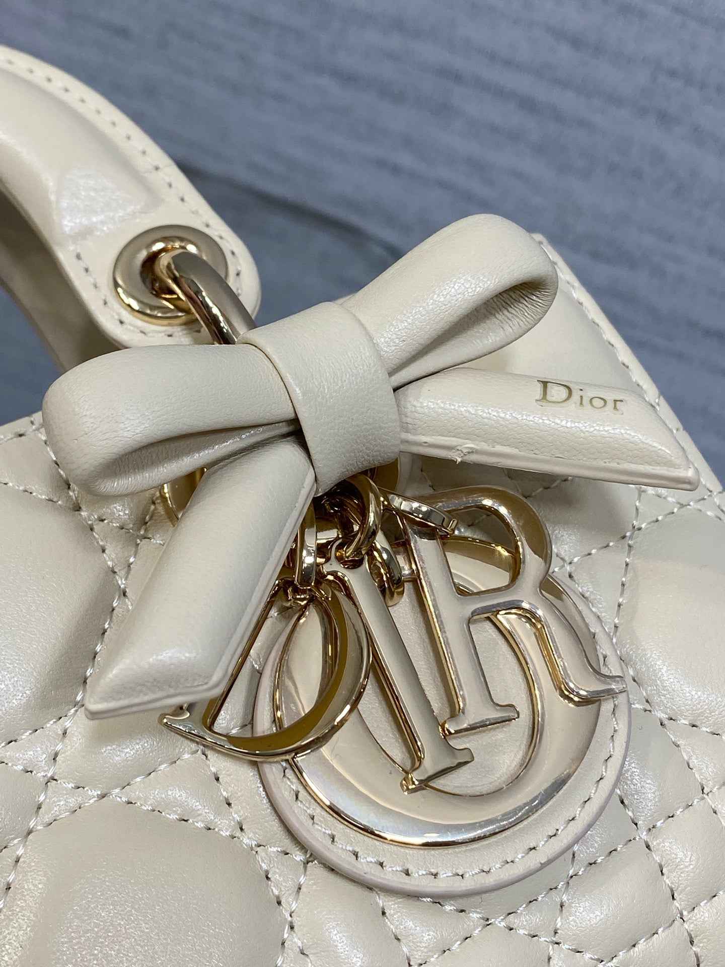 Dior Mini Lady D-Joy Bag - M0636 - Beige Cannage Lambskin - Default Title - View 4