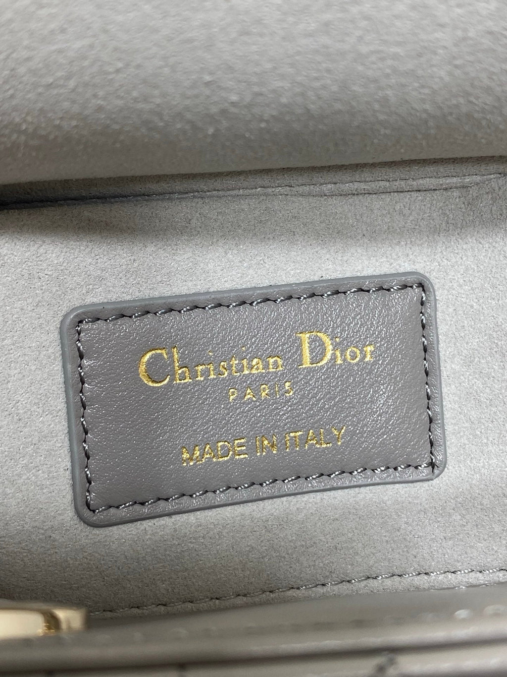 Dior Mini Lady D-Joy Bag - M0636 - Gray Cannage Lambskin - Default Title - View 11