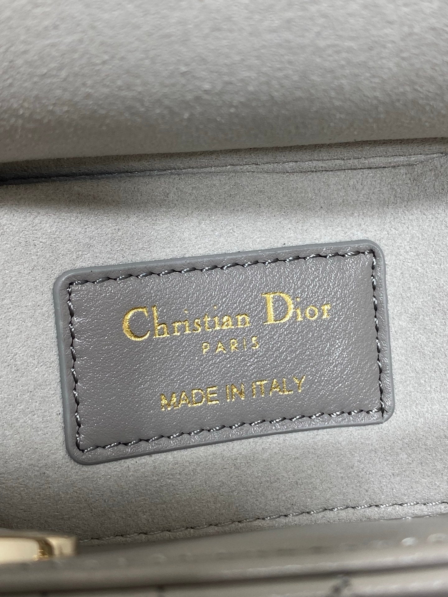 Dior Mini Lady D-Joy Bag - M0636 - Gray Cannage Lambskin - Default Title - View 11