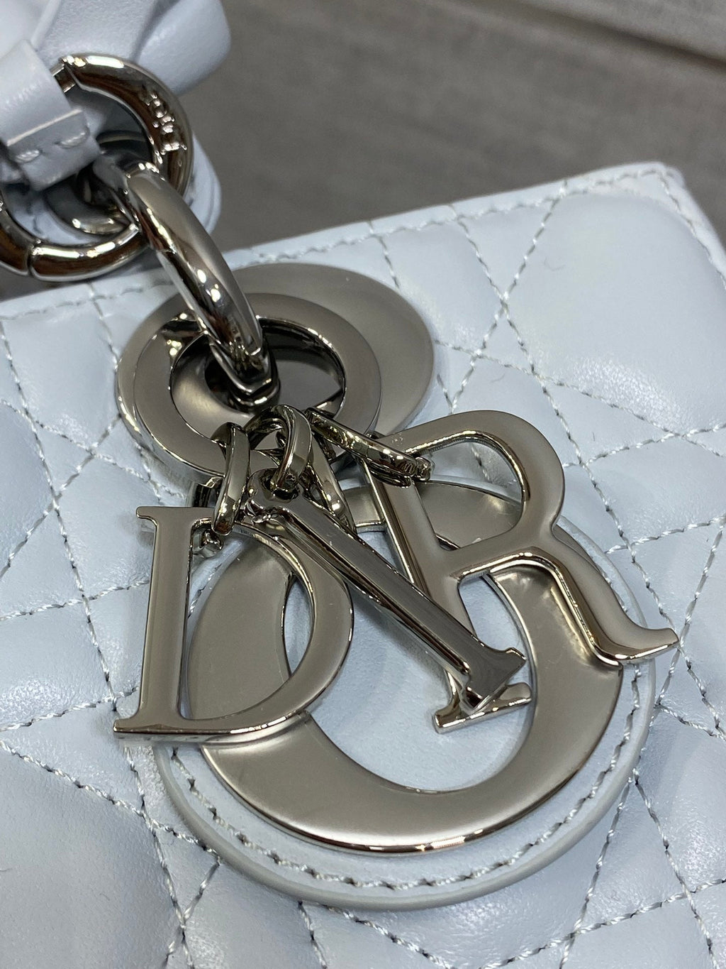 Dior Mini Lady D-Joy Bag - M0636 - Blue Cannage Lambskin - Default Title - View 5