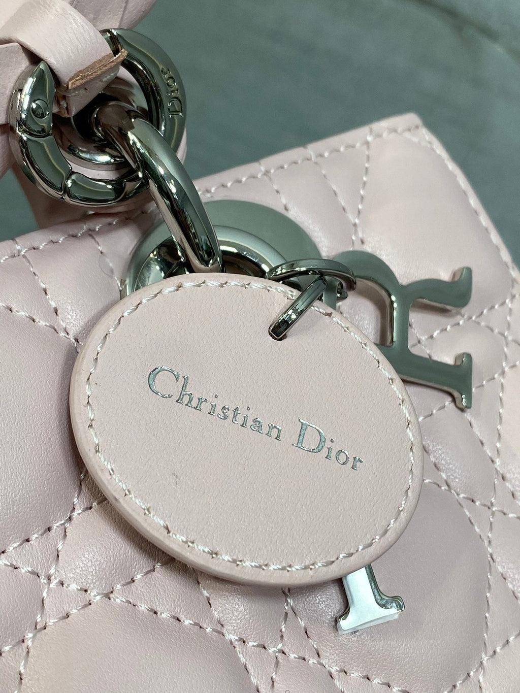 Dior Mini Lady D-Joy Bag - M0636 - Pink Cannage Lambskin with silver hardware - Default Title - View 6