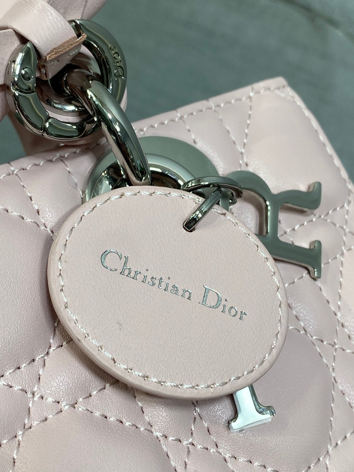 Dior Mini Lady D-Joy Bag - M0636 - Pink Cannage Lambskin with silver hardware - Default Title - View 6