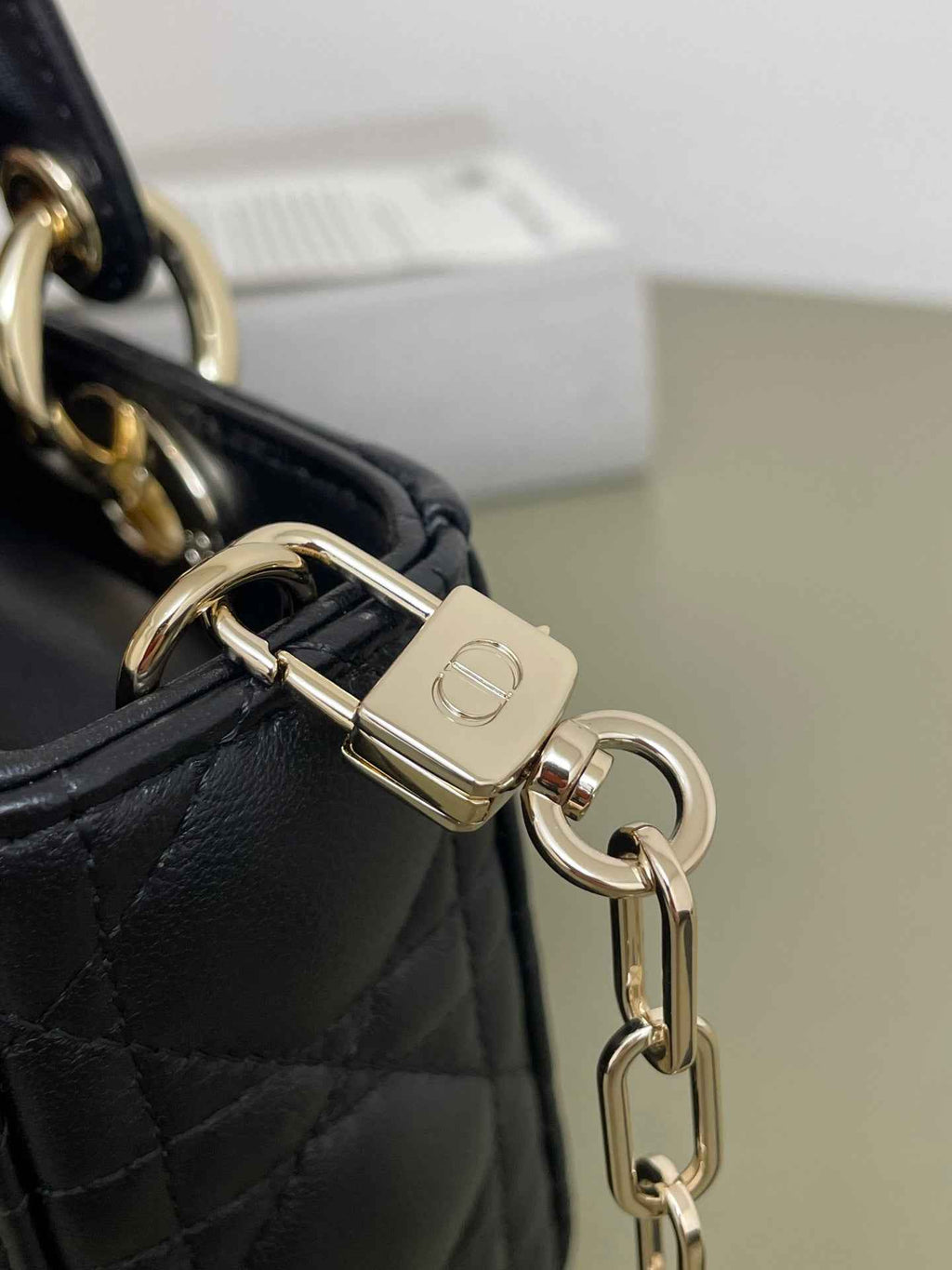 Dior Mini Lady D-Joy Bag - M0636 - Black Cannage Lambskin - Default Title - View 3