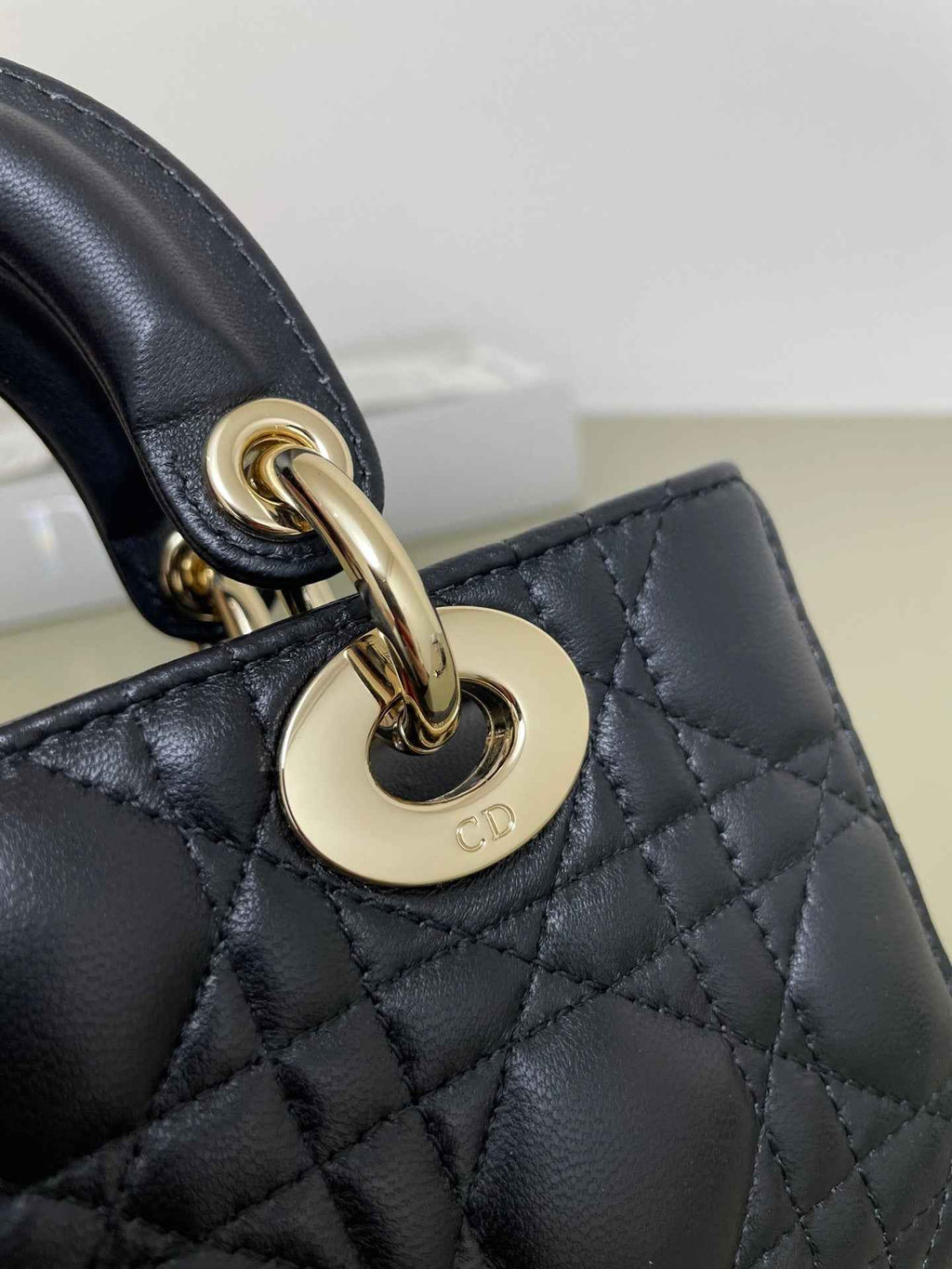 Dior Mini Lady D-Joy Bag - M0636 - Black Cannage Lambskin - Default Title - View 4