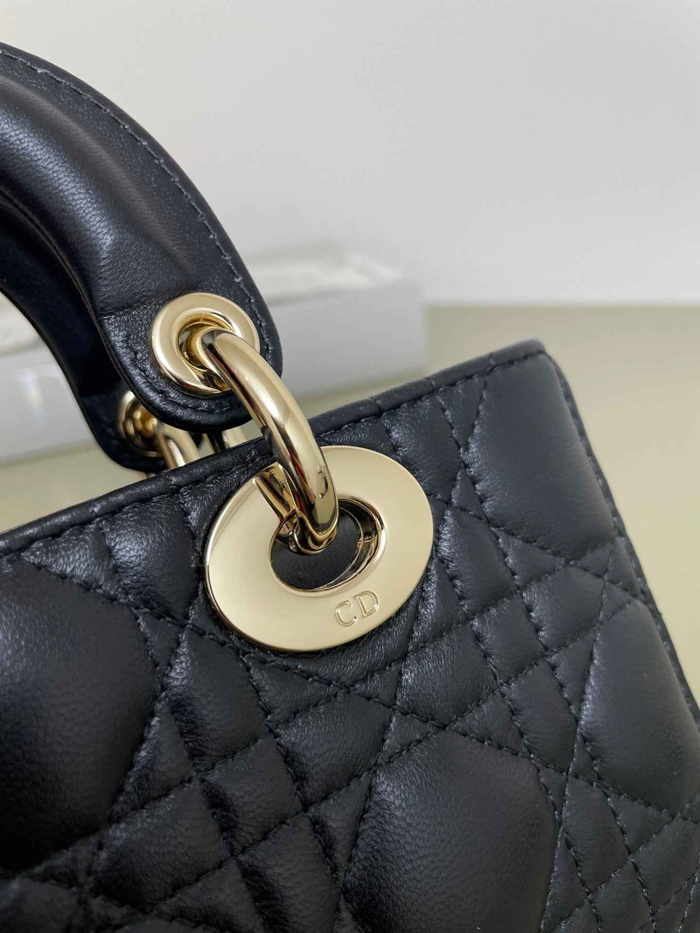 Dior Mini Lady D-Joy Bag - M0636 - Black Cannage Lambskin - Default Title - View 4