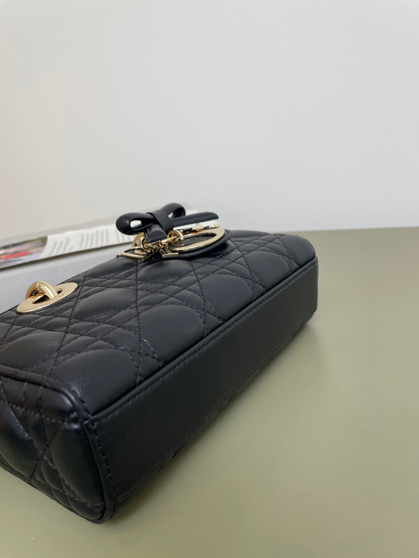 Dior Mini Lady D-Joy Bag - M0636 - Black Cannage Lambskin - Default Title - View 7